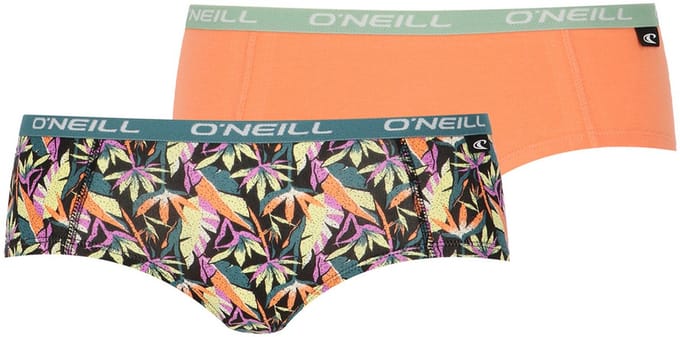 6-Pack – O’Neill Dames hipster – Ondergoed – Katoen – Tropical – Oranje