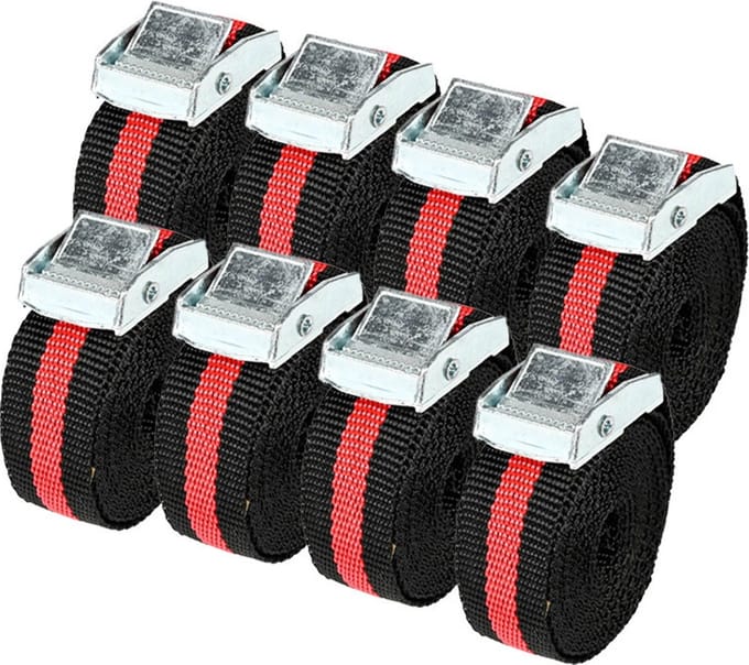 Benson Spanbanden - 8x - 2,5 meter - voor dekzeilen/aanhanger/transport bus - spanband