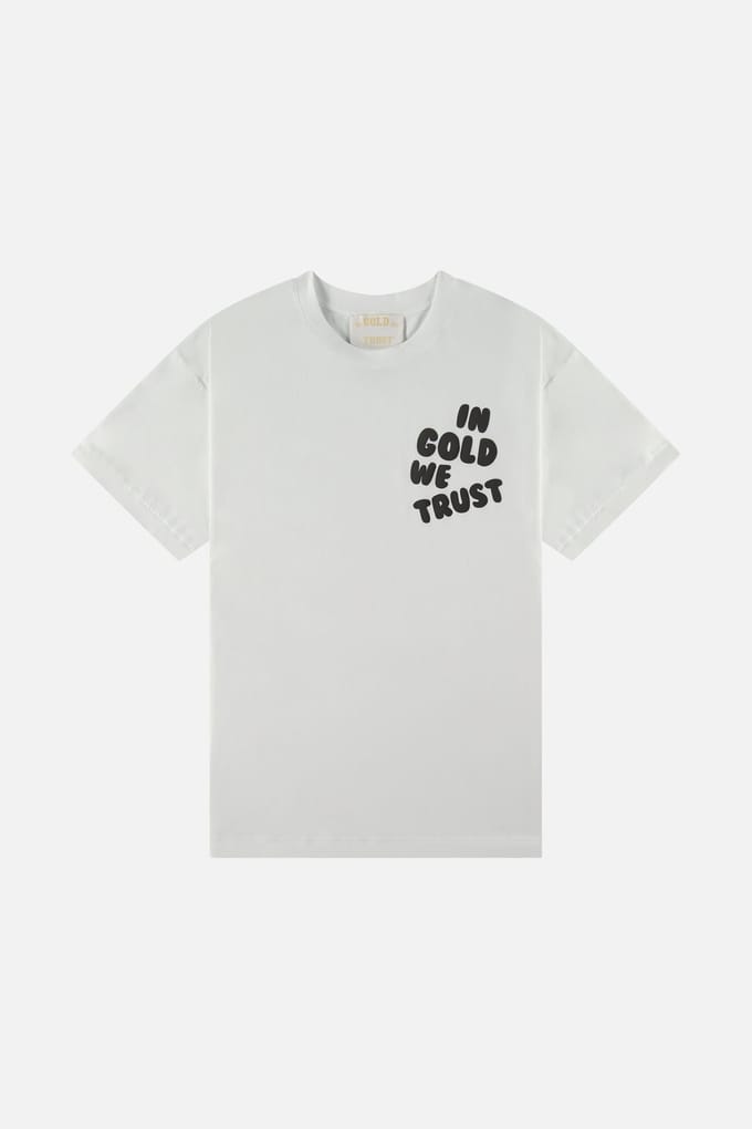 In Gold We Trust The Kush Blanc De Blanc Maat: M | Tops Outlet | Unisex | Wit