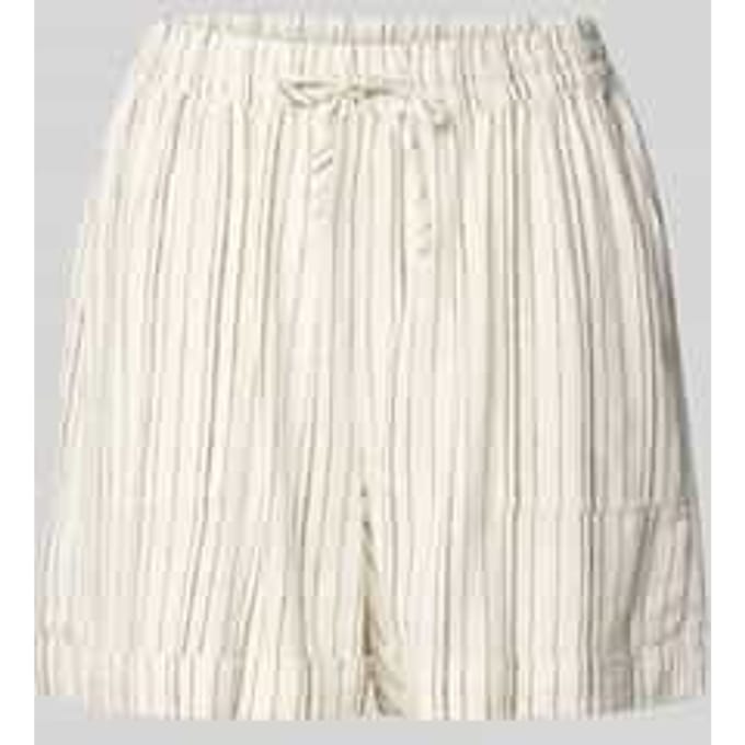 Relaxed fit korte broek van een mix van viscose en linnen