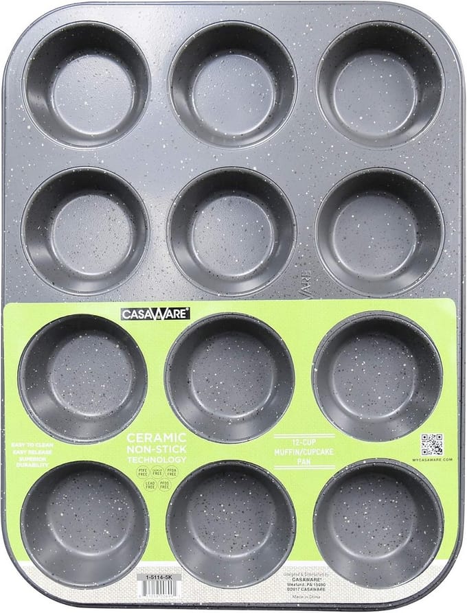 Keramische Muffinbakvorm voor 12 Cupcakes - Non-Stick