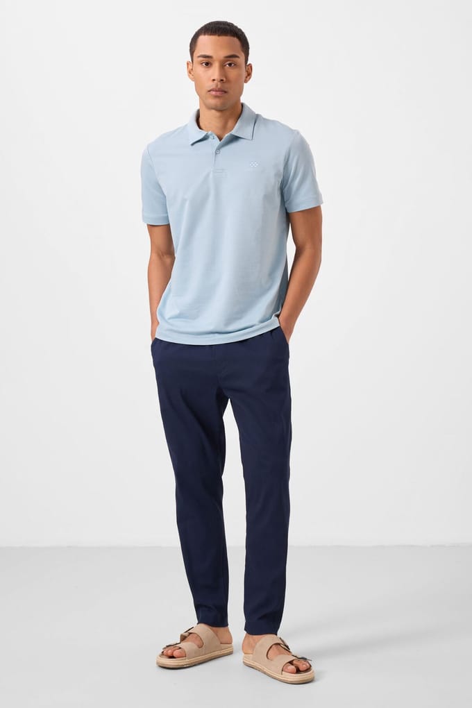 Heren Chino's met Rechte Pijp van Gabardine