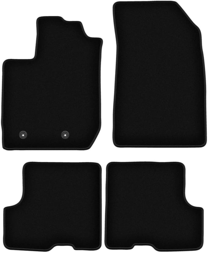 BASIC zwarte veloursmatten voor: Dacia Duster II 2WD SUV (2018-)