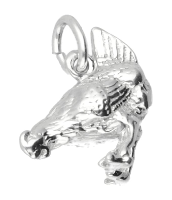 Zilveren Kip kettinghanger