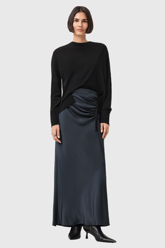 AllSaints Alexia Skirt Collegiate Blue Taglia: 2 | Maxi gonne Outlet | Donna | Blu