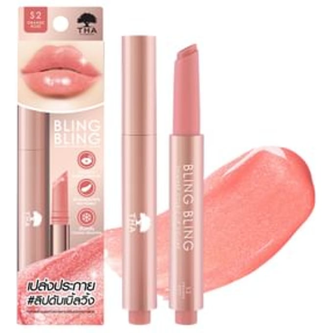 THA - Bling Bling Shimmer Double Lip Volume S2 Orange Rose