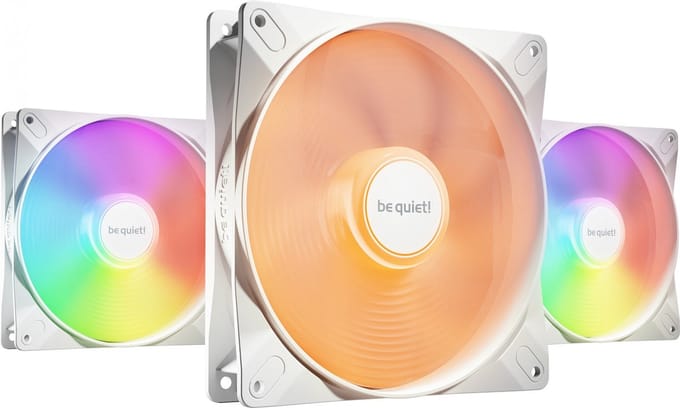 be quiet! LIGHT WINGS LX 140mm high-speed White (3-pack) - Case ventilator - 140mm - Wit met RGB-licht - 23 dBA