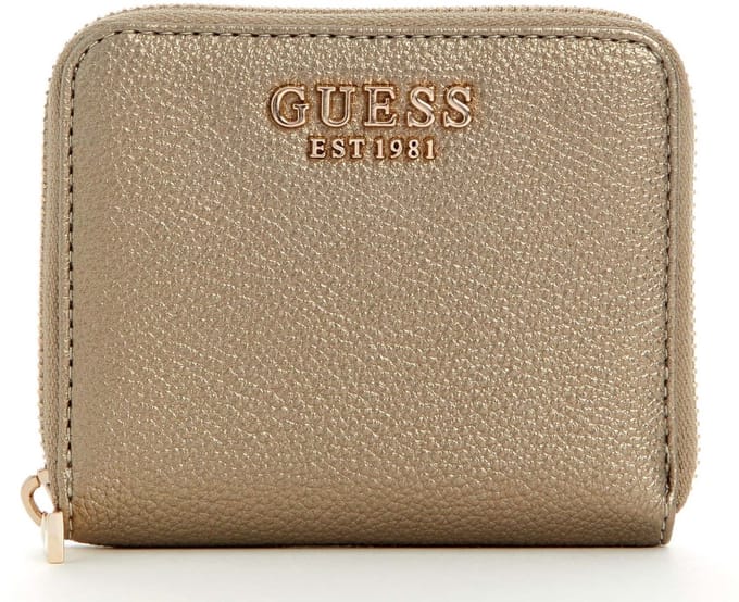 GUESS portemonnee Laurel II SLG Small Zip Around Wallet Pewter Taupe