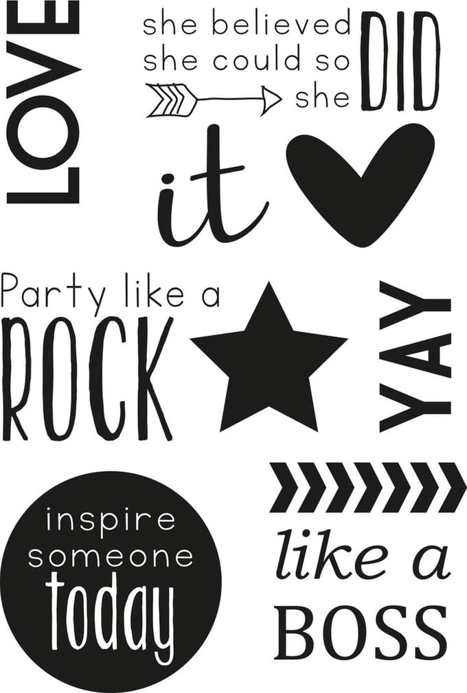 Vaessen Creative Clear Stamps - LoveLove It - A6