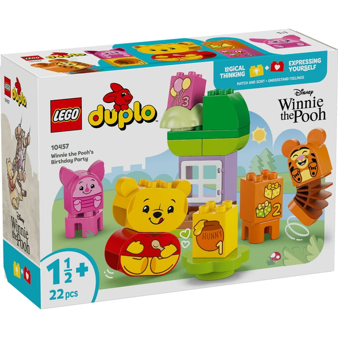 LEGO DUPLO ǀ Disney Het verjaardagsfeest van Winnie de Poeh Bouwbaar Speelgoed voor Kinderen 10457
