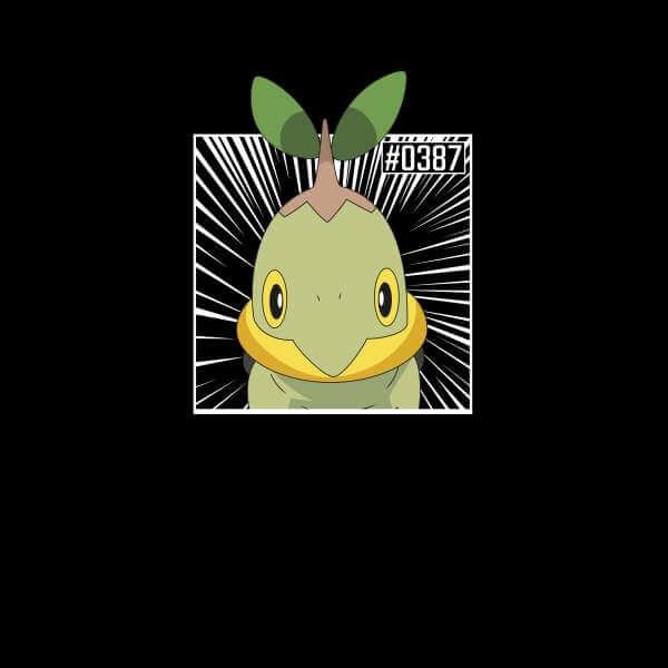 Pokemon Turtwig Men's T-Shirt - Black - M