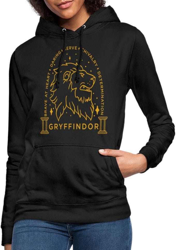 Harry Potter Griffoendor Lineart Hoodie Dames