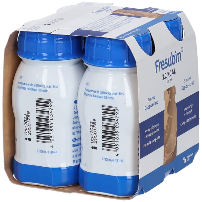 Fresubin 3,2 Kcal Drink Cappuchino 4x125 Oplossing