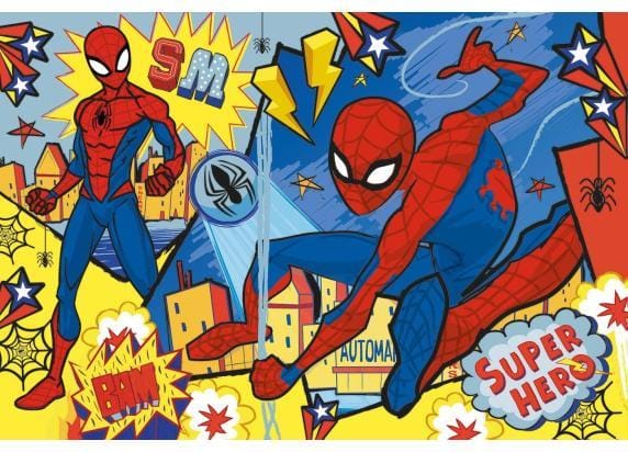 Clementoni - Puzzel - 24 Stukjes - Marvel Spiderman Maxi - Puzzel Voor Kinderen