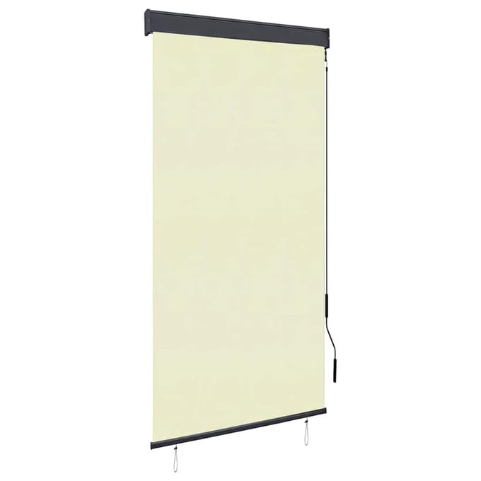 vidaXL - Rolgordijn - voor - buiten - 80x250 - cm - crème