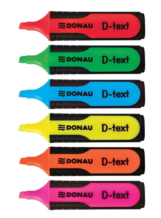 Donau D-Text Markeerstift Oranje - Vloeiend en Duurzaam