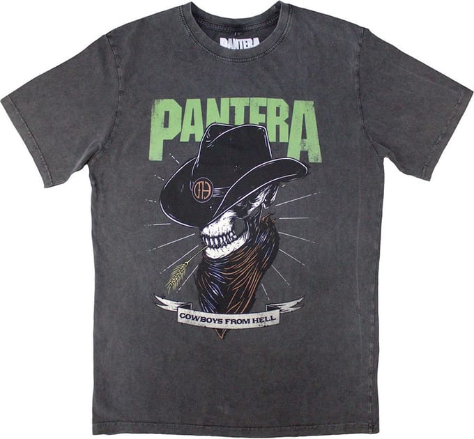 Pantera - Skeleton Cowboy Heren T-shirt - 2XL - Grijs