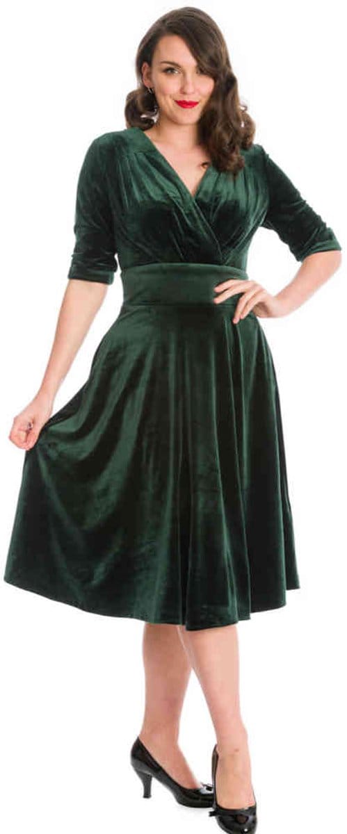 Dancing Days - DATE NIGHT Flare jurk - 2XL - Groen