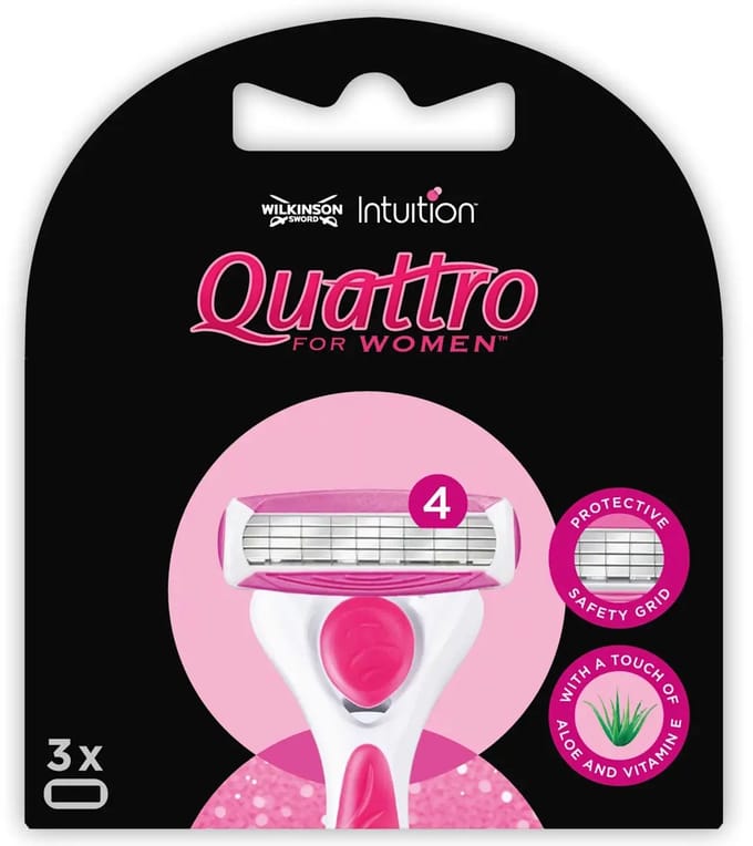 Wilkinson Sword Quattro for Women 3-pack scheermesjes