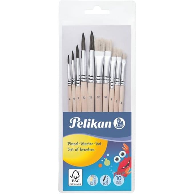 Pelikan Starterset 10 penselen - griffix - in etui