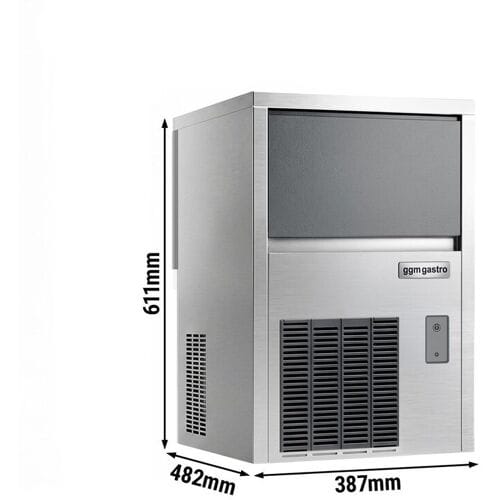 GGM Gastro Eiswürfelbereiter Premium PLUS - Würfel - 30 kg/24h - inkl. Eisvorratsbehälter: 6 kg