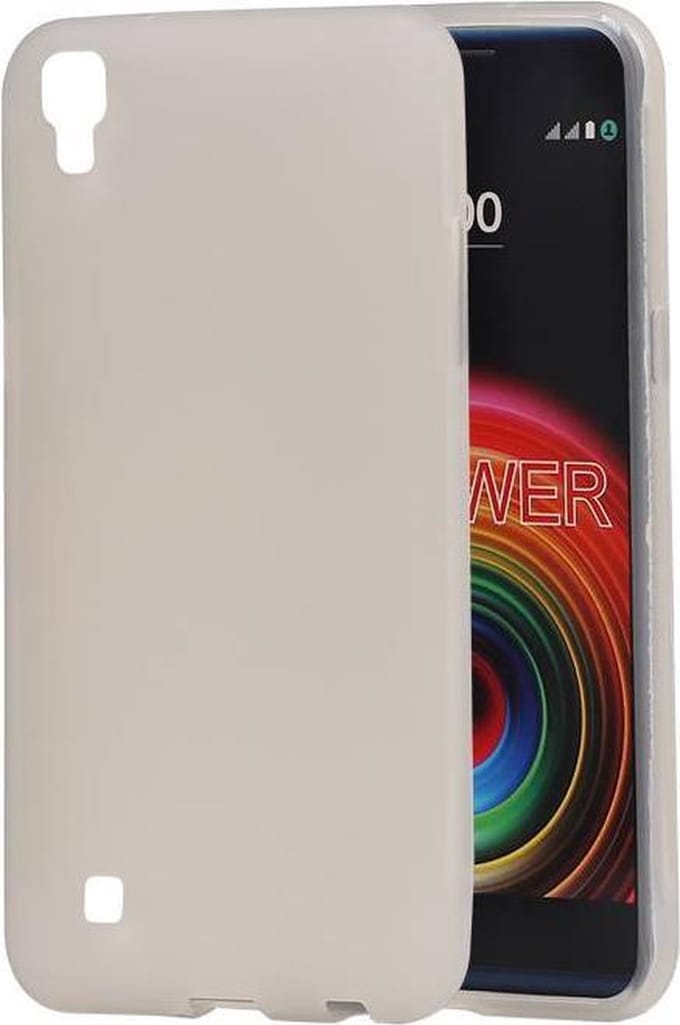 BestCases.nl LG X Power K220 TPU back case hoesje transparant Wit