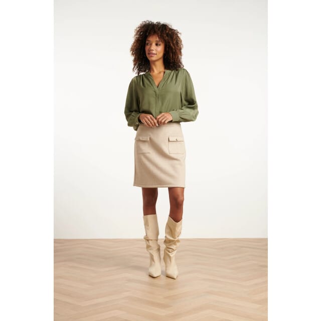 Smashed Lemon Dameslosvallende korte top |