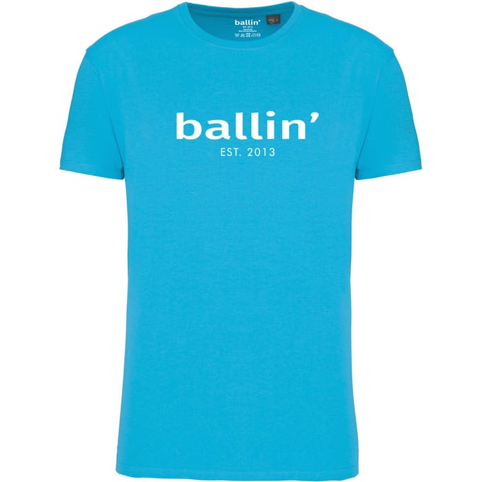 Ballin Est. 2013 - Heren Tee SS Regular Fit Shirt - Blauw - Maat M