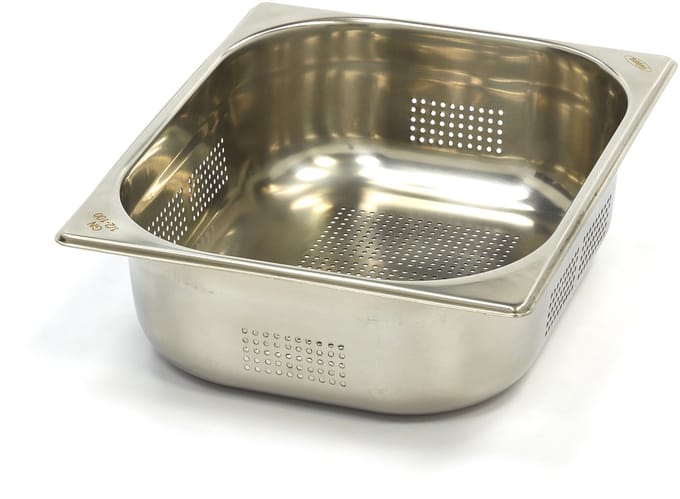 Gastronorm Bak - 1/2 GN - 10 cm Diep - RVS - Geperforeerd