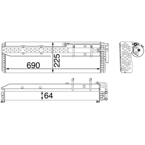 Condensator, airconditioner MAHLE AC 54 000P