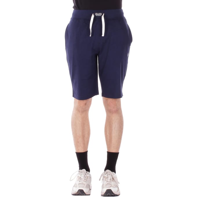 Korte broek van jersey met geborduurd logo