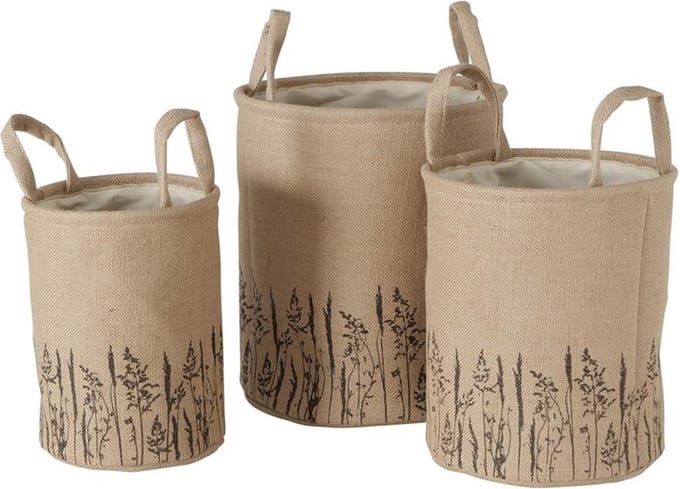 Boltze Home Mandenset jute 3-delig