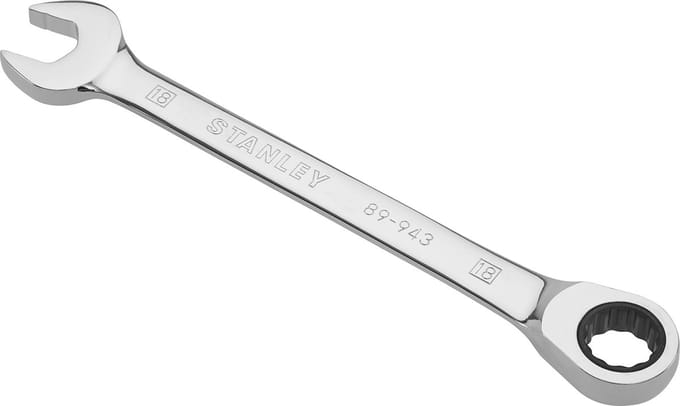Stanley - Steek - Ringsleutels+Ratelring 18mm