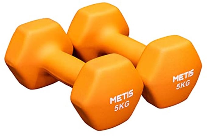 Neopreen Hex Dumbbells voor Thuis Training | Antiroll Dumbbells met Ergonomisch Ontwerp