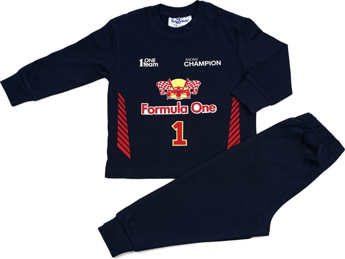 Fun2Wear - Pyjama Driver 1 - Navy Blauw - Maat 92 -
