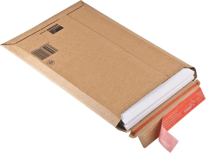 20 Kartonnen Enveloppen/ Verzendenvelop Formaat A5 - 15 X 25 X 5 Cm, bruin