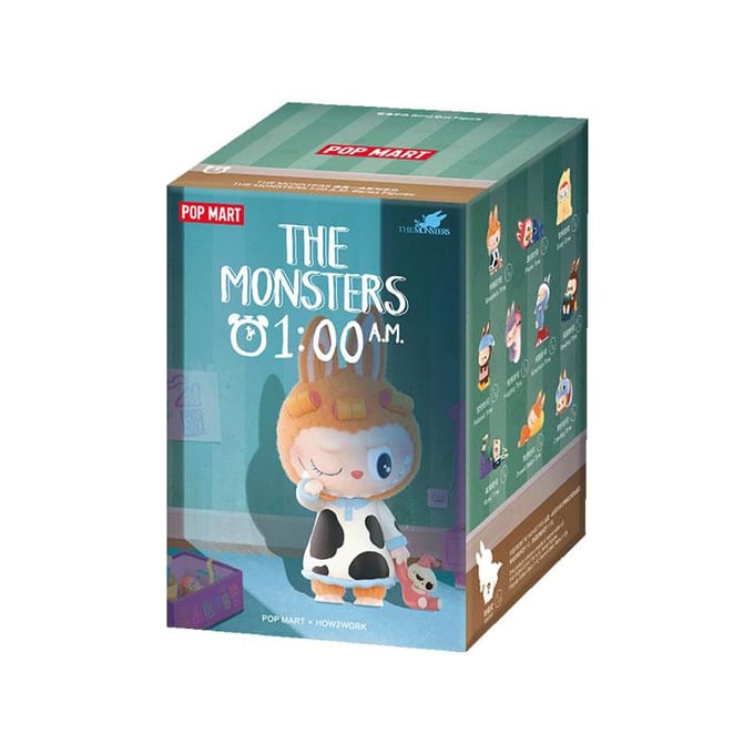 POP MART THE MONSTERS LABUBU 1:00 A.M.. Seriesfiguren blind box