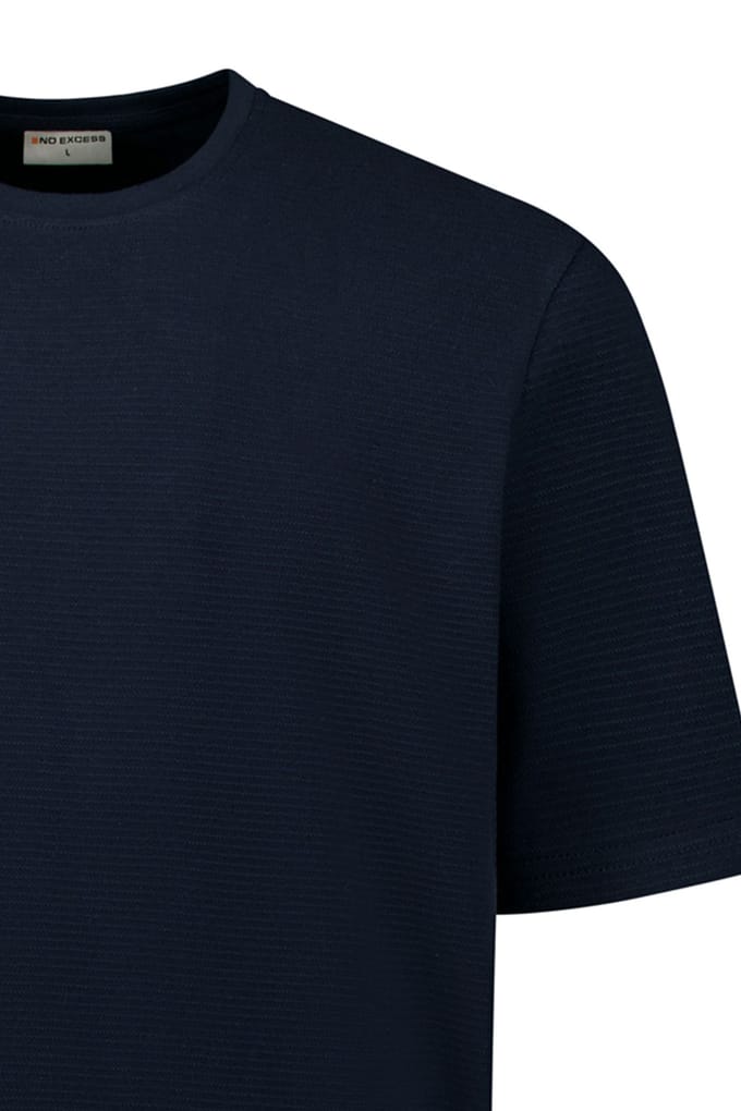 No Excess T-shirt Crewneck Ottoman Night Größe: XXL | Basic T-Shirts Outlet | Herren | Schwarz