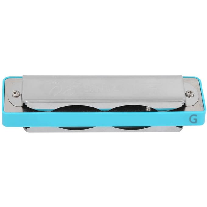 Blues Mondharmonica 10-Gats Mondorgel G Toon Galvaniseerde Basis Beginnerscadeaus Muzikaal blauw