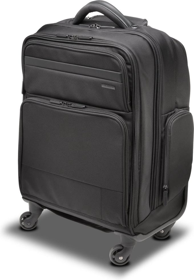 Kensington Contour 17" Overnight Roller Laptoptas - Laptoptrolley - Waterafstotend - Zwart