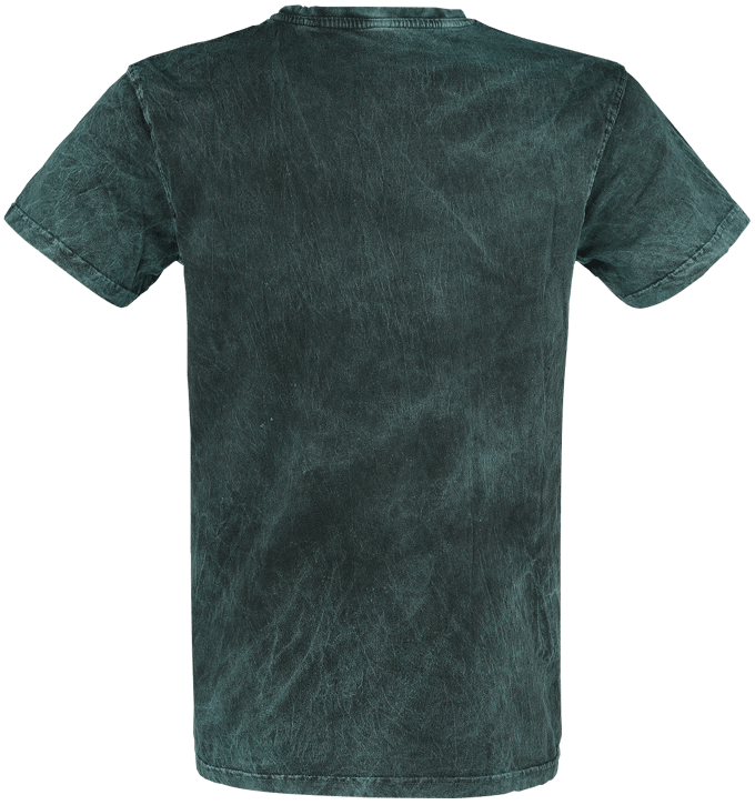 Outer Vision T-shirt - Burned Tattoo - M tot 4XL - groen-zwart
