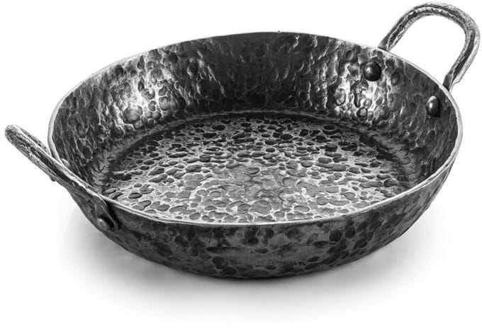 Forged Essentials Koekenpan - 2 handvatten - 20 cm - Carbon Staal