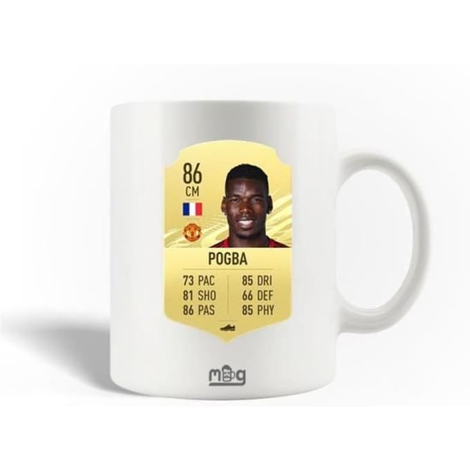Mug en Céramique - MANIACASE - Paul Pogba - 30cl - Compatible Lave-Vaisselle - Blanc