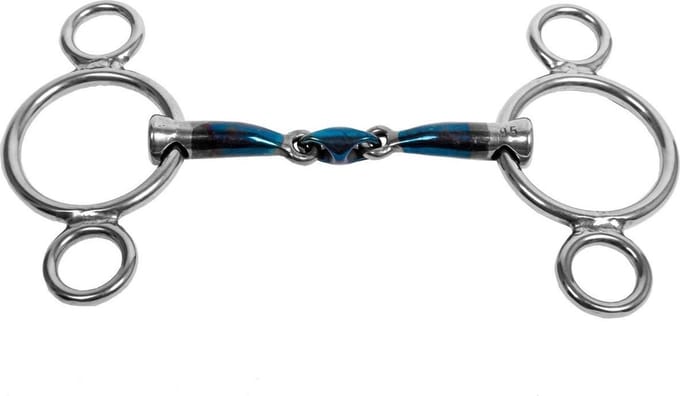 Trust Sweet iron-pony 3 ring-eliptical-12mm   Dubbel gebroken