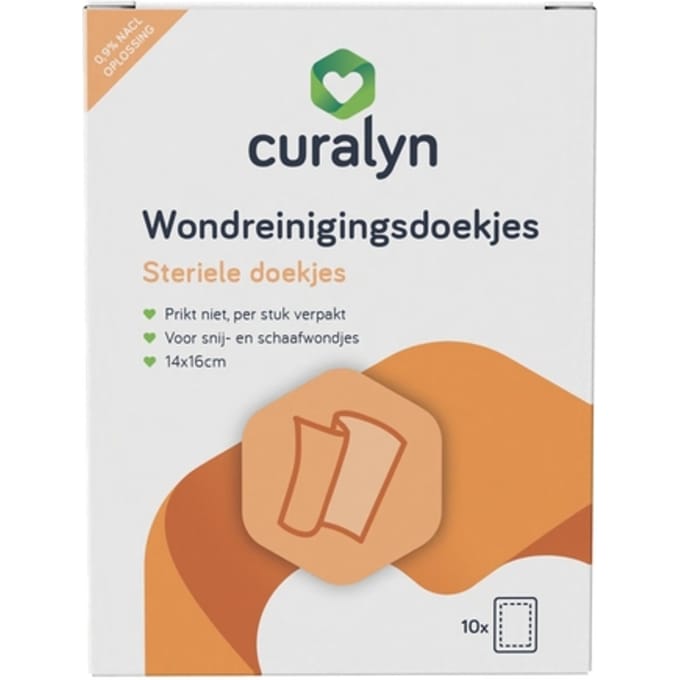 Wondreinigingsdoekjes Curalyn 10 stuks