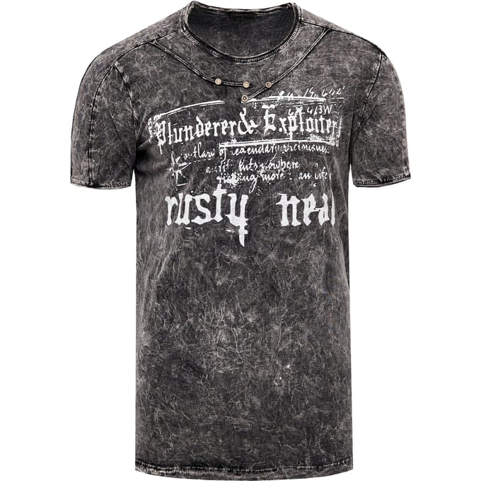 T-shirt met voorbedrukte tekst