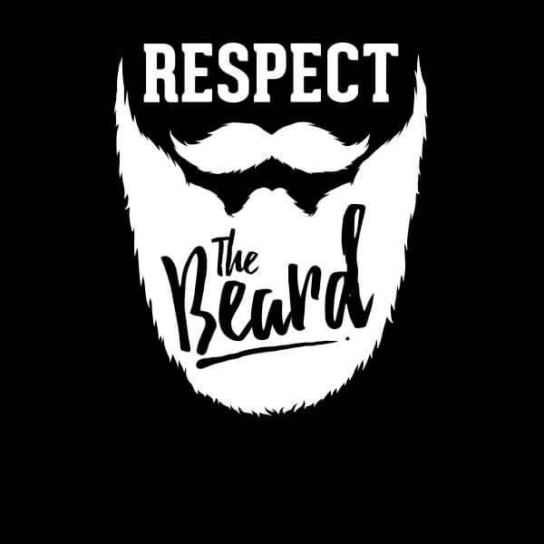 Respect the Beard Women's T-Shirt - Black - 3XL