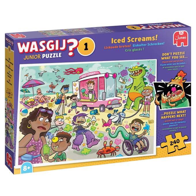 Wasgij Junior - IJskoude kreten! - 240 stukjes - Legpuzzel voor kinderen