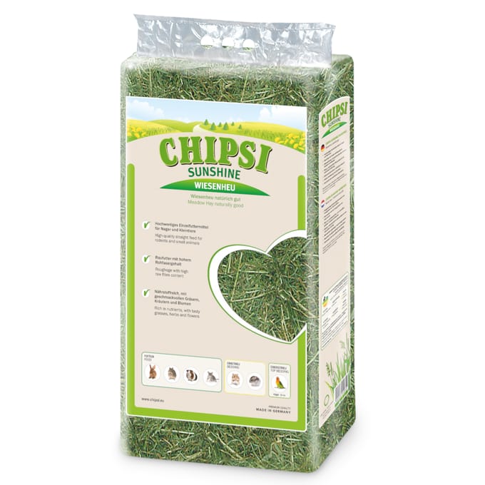 1 kg Chipsi Sunshine weidehooi voor kleine dieren