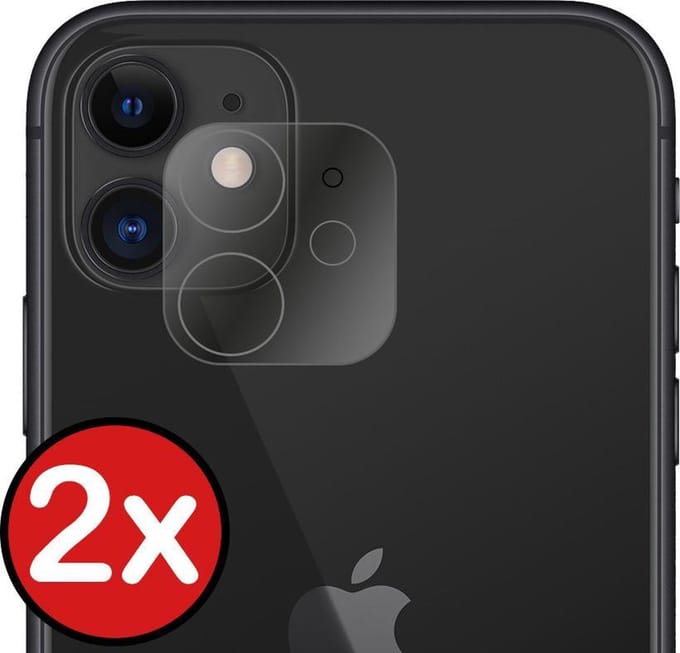 Camera Lens Protector - 2 Stuks - Geschikt voor Apple iPhone 11 - Camera Screenprotector - Beschermglas - Gehard Glas - Tempered Glass - Screen Protector